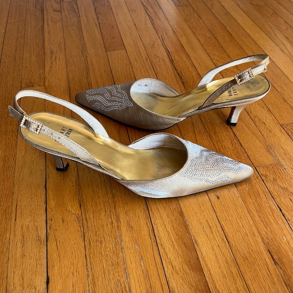 Perfect for the holidays! STUART WEITZMAN Slingback Shoes & Clutch Purse - Picture 5 of 8